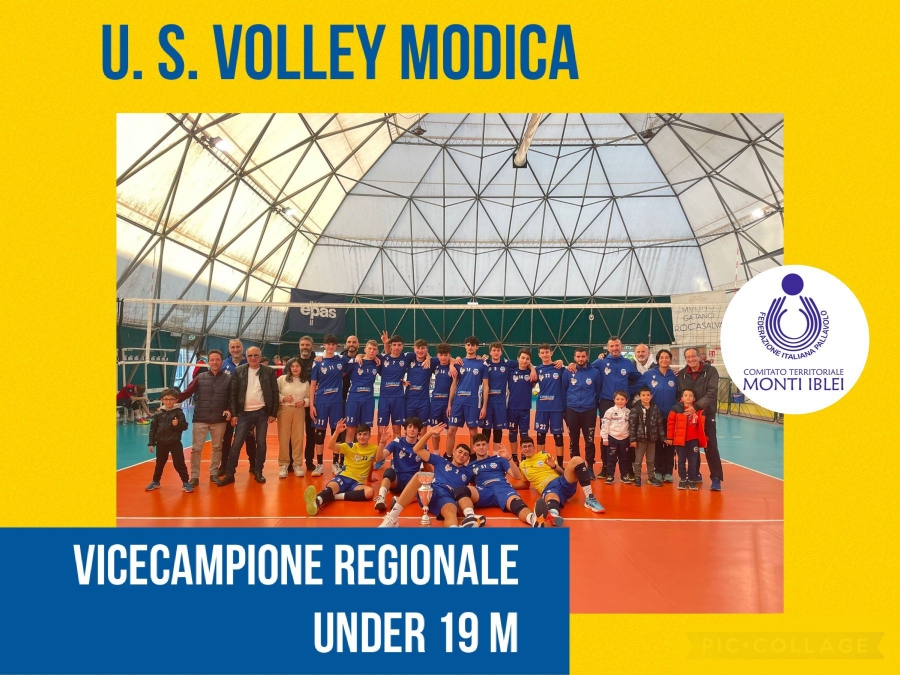 U.S. Volley Modica vicecampione regionale under 19 maschile