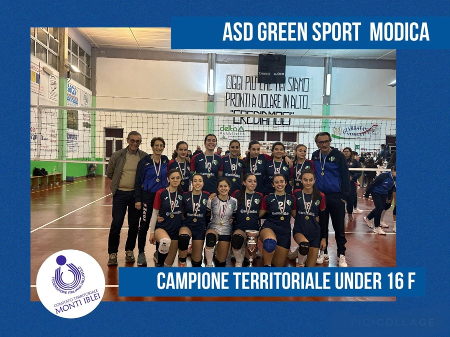 ASD GREEN SPORT MODICA Campione Territoriale Under 16F